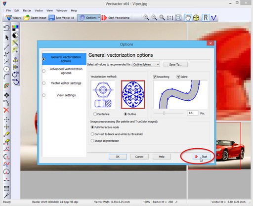 Start vectorization